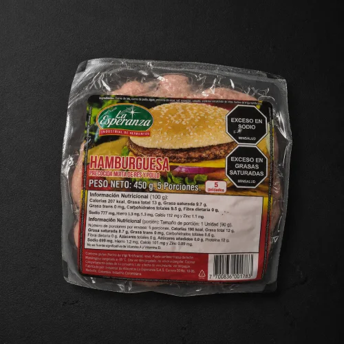 CARNE PARA HAMBURGUESA X 450 G