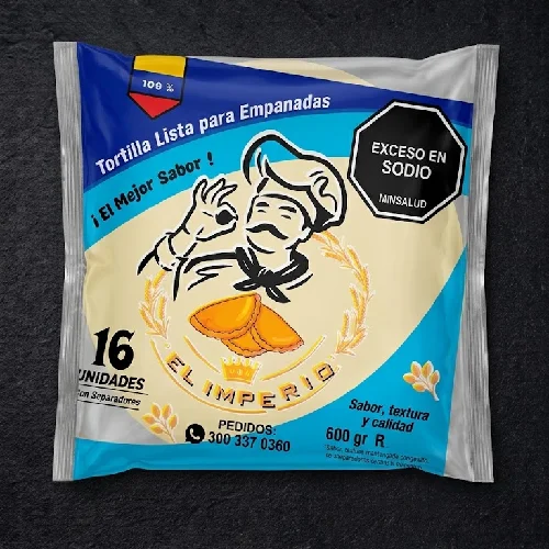 TORTILLA PARA EMPANADAS X 600 G